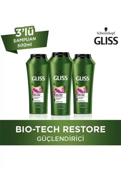 Gliss Bio-Tech Besleyici ve Onarıcı Şampuan Yıpranmış Saçlar İçin Güçlendirici Ürün