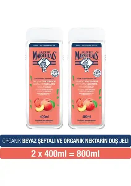 Le Petit Marseillais Beyaz Şeftali ve Nektarin Doğal Ferahlatıcı Duş Jeli 400 ml