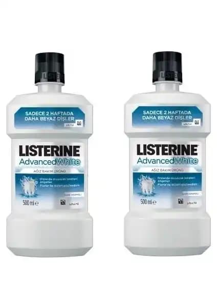 Listerine Advanced White Ağız Bakım Suyu: Diş Beyazlatma ve Ağız Sağlığını Destekleyen Güçlü Çözüm