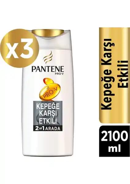 Pantene 2'si 1 Arada Şampuan Kepeğe Karşı Etkili ve Güçlü Saç Bakımı Çözümü