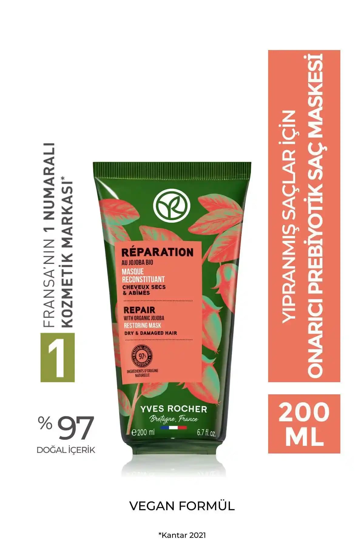 2025'te Saç Bakımında Devrim: Yves Rocher Onarıcı Prebiyotik Maske