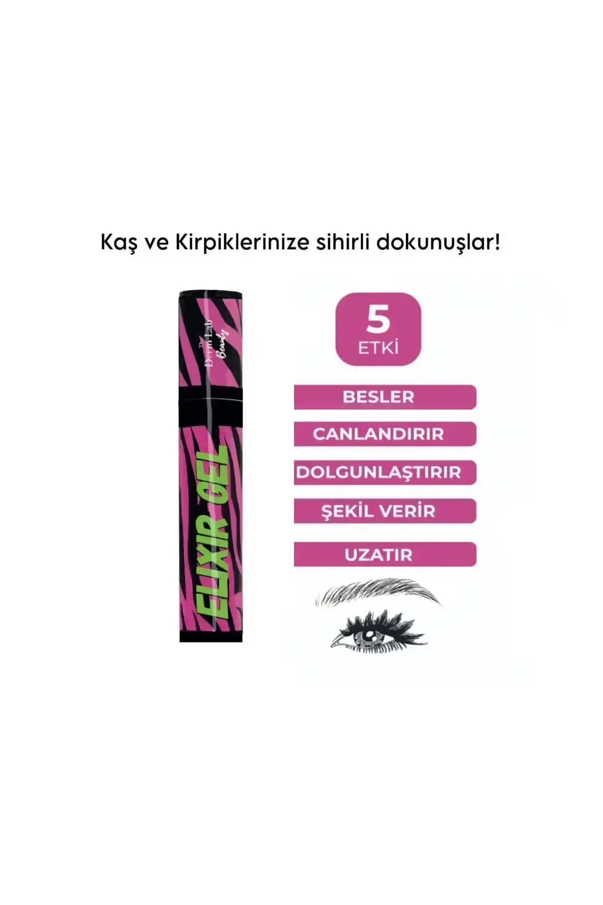 The Derm Lab Elixir Jel: Kaş ve Kirpik Güçlendirme ve Şekillendirme İçin Etkili Çözüm