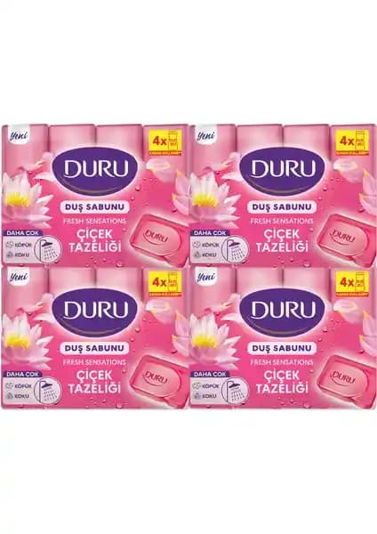 Duru Fresh Sensations Çiçek Tazeliği Duş Sabunu 16'lı Paket Doğal ve Hafif Temizlik