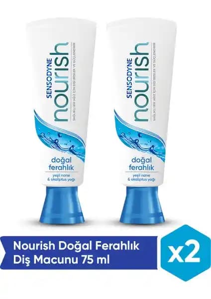 Sensodyne Nourish Doğal Ferahlık Hassas Dişler İçin Güvenilir Ağız Bakım Ürünü